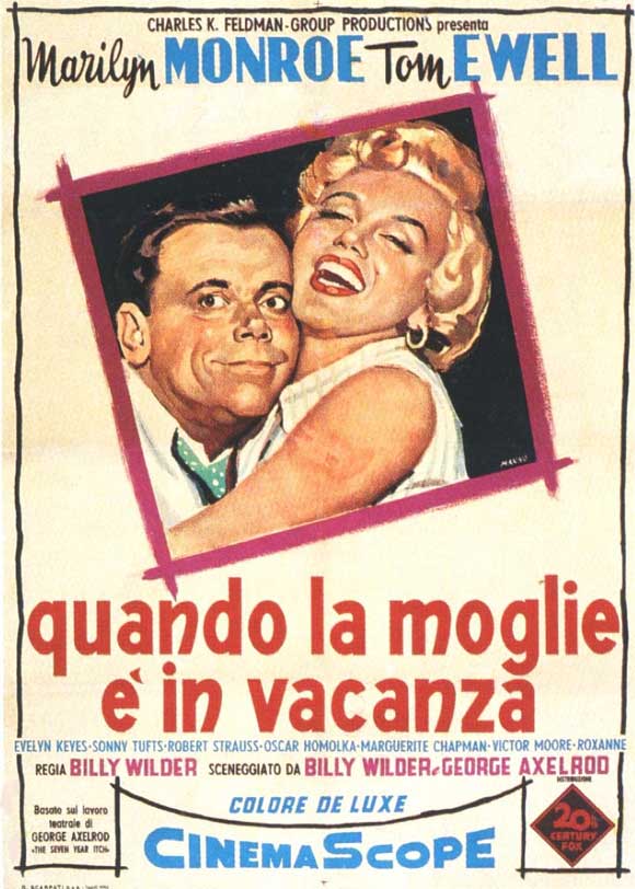 The Seven Year Itch Movie Poster Print showcasing classic cinema art.