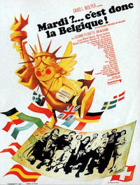 If It's Tuesday, This Must Be Belgium Movie Poster Print artwork.