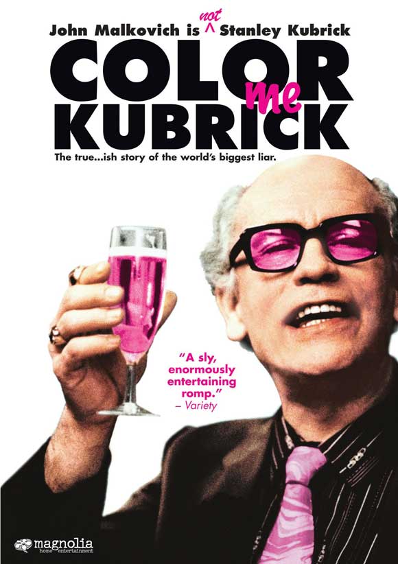 Colour Me Kubrick Movie Poster Print showcasing the eccentricity of cinema.