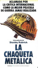 Full Metal Jacket Movie Poster Print featuring iconic film imagery.