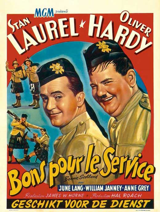 Bonnie Scotland Movie Poster Print showcasing classic cinema art.