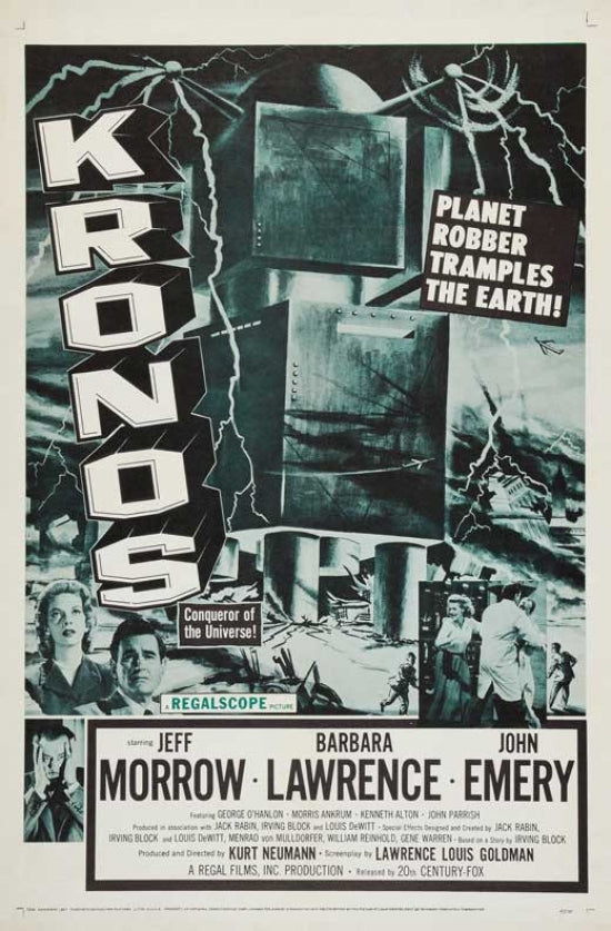 Kronos Movie Poster Print showcasing classic sci-fi film art.