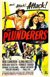 The Plunderers Movie Poster Print showcasing vibrant colors and cinematic design.