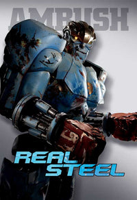 Real Steel Movie Poster Print featuring futuristic boxing robots.