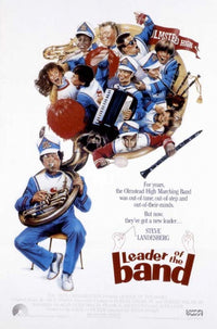 Leader of the Band Movie Poster Print showcasing vibrant colors and classic film imagery.