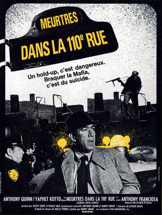 Across 110th Street Movie Poster Print showcasing classic film imagery.