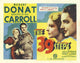 The 39 Steps Movie Poster Print featuring classic film art