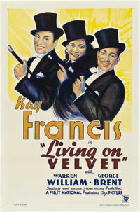 Living on Velvet Movie Poster Print showcasing cinematic art.
