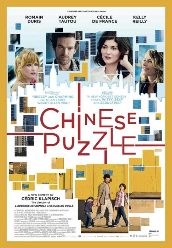 Chinese Puzzle Movie Poster Print showcasing vibrant colors and dynamic imagery.