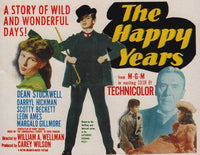 The Happy Years Movie Poster Print featuring vibrant retro design.