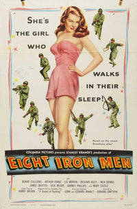 Eight Iron Men Movie Poster Print showcasing classic war film art.