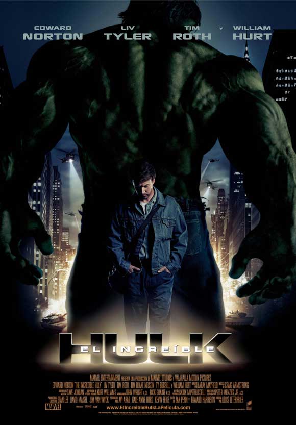 The Incredible Hulk Movie Poster Print showcasing the iconic superhero.