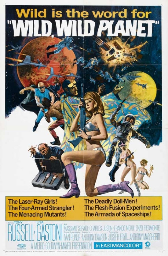 Wild, Wild Planet Movie Poster Print showcasing vibrant sci-fi design.