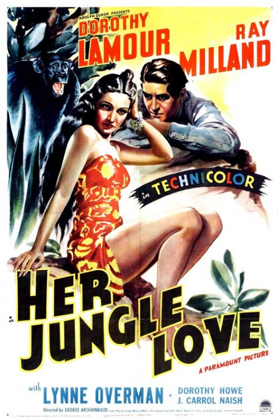 Her Jungle Love Movie Poster Print featuring classic cinema art.
