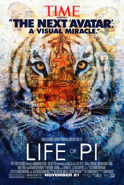 Life of Pi Movie Poster Print showcasing vibrant imagery.