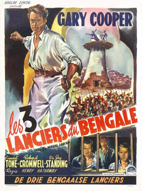 The Lives of a Bengal Lancer movie poster print showcasing classic film adventure.