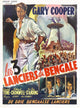 The Lives of a Bengal Lancer movie poster print showcasing classic film adventure.