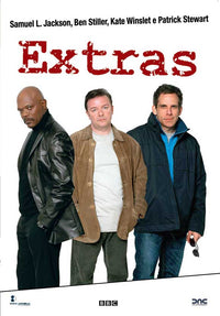 Extras Movie Poster Print showcasing vibrant colors and unique design.