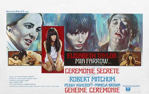 Secret Ceremony Movie Poster Print featuring intriguing design.