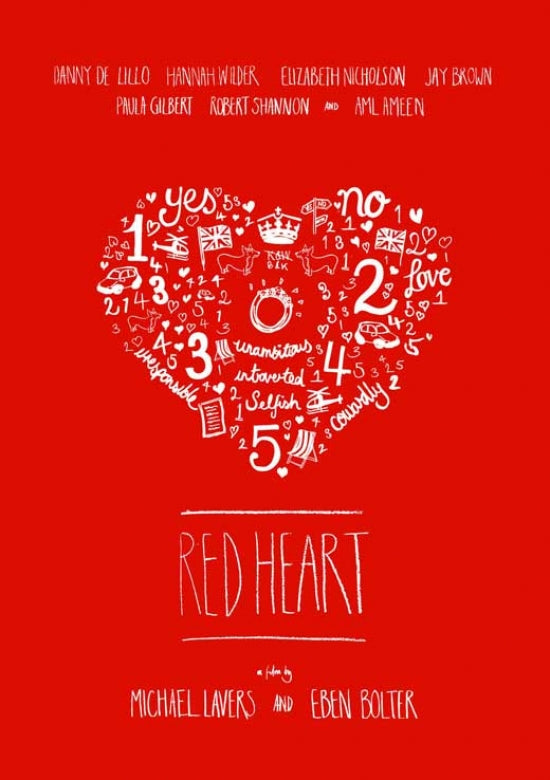 Red Heart Movie Poster Print capturing the essence of love.
