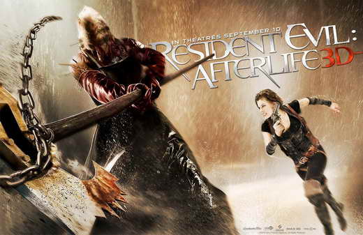 Resident Evil: Afterlife Movie Poster showcasing intense action and suspense.