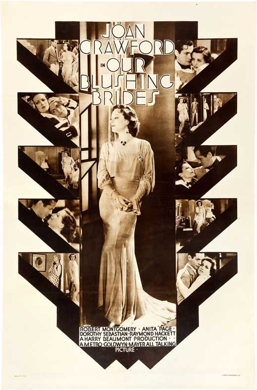 Blushing Brides Movie Poster Print showcasing classic romance.