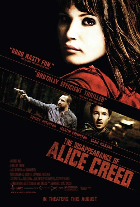 The Disappearance of Alice Creed Movie Poster art print.