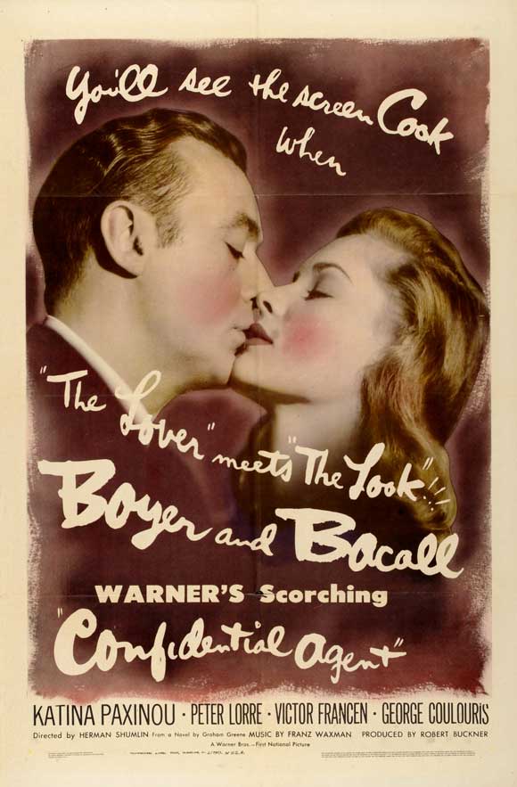 Confidential Agent Movie Poster Print showcasing thrilling espionage themes.