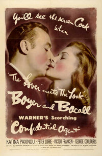 Confidential Agent Movie Poster Print showcasing thrilling espionage themes.
