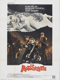 The Girl on a Motorcycle Movie Poster Print showcasing classic cinema vibes.
