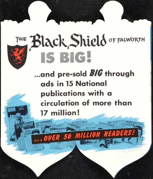 The Black Shield of Falworth Movie Poster Print showcasing medieval adventure.