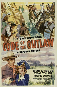 Code of the Outlaw Movie Poster Print featuring classic outlaw themes.