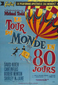 Around the World in 80 Days Movie Poster Print showcasing adventure and exploration.