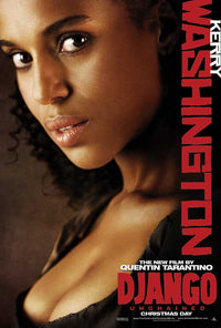 Django Unchained Movie Poster Print featuring intense cinematic imagery.