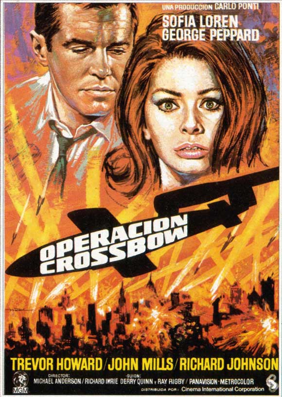 Operation Crossbow Movie Poster Print showcasing classic film art.