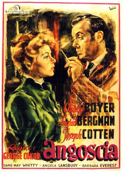 Gaslight Movie Poster Print showcasing suspenseful cinematic artwork.