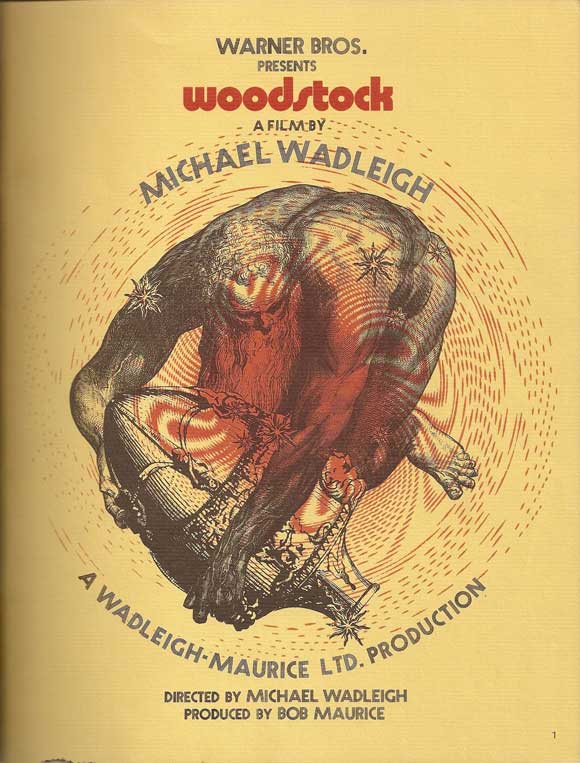 Woodstock Movie Poster Print showcasing the iconic festival atmosphere.