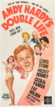 Andy Hardy's Double Life Movie Poster Print featuring classic cinema imagery.