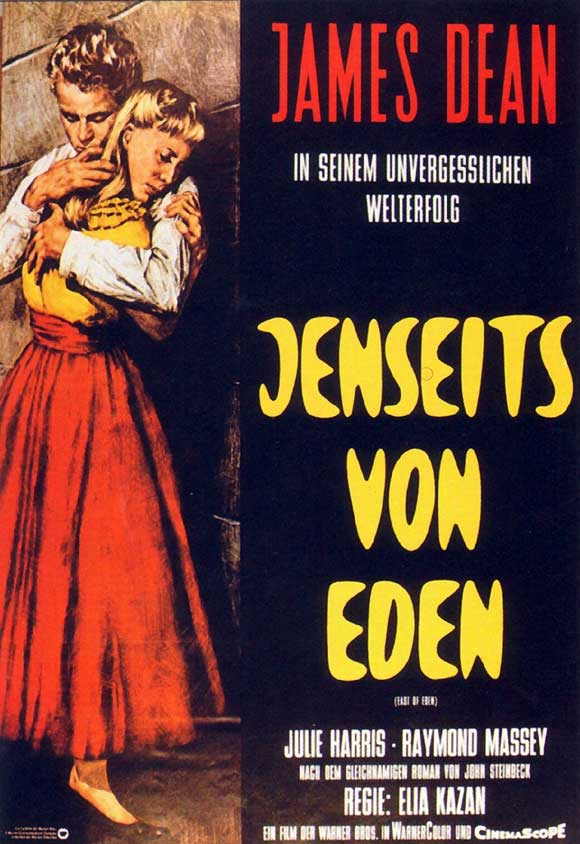 East of Eden Movie Poster Print featuring iconic film imagery.