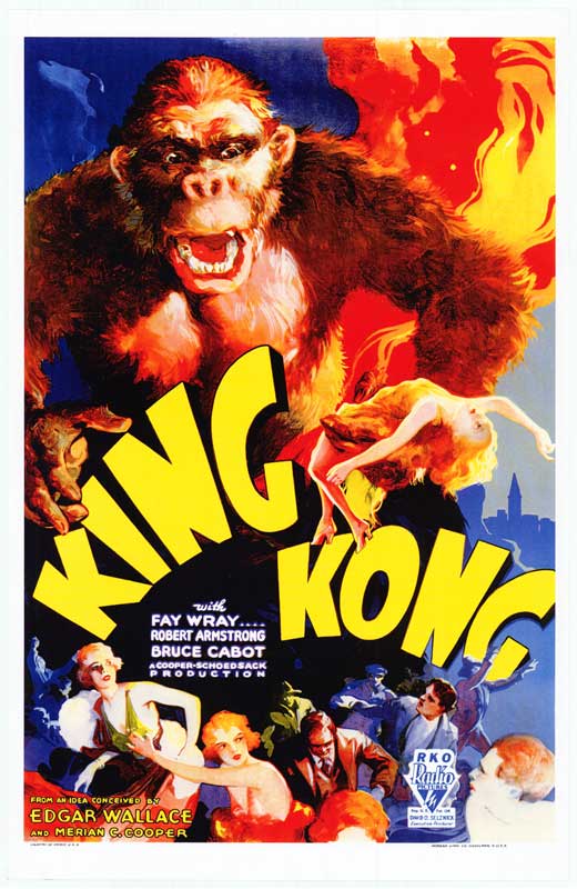 King Kong Movie Poster Print showcasing the iconic film monster.