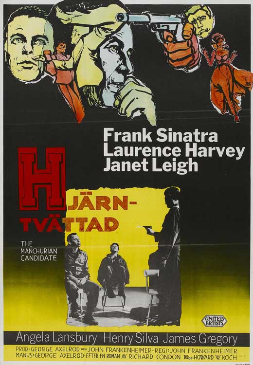 The Manchurian Candidate Movie Poster Print featuring iconic film imagery.