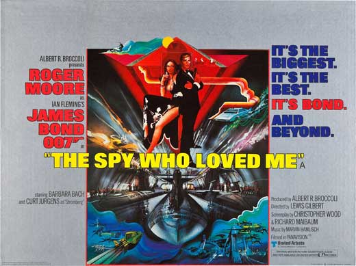 The Spy Who Loved Me Movie Poster Print showcasing iconic James Bond imagery.