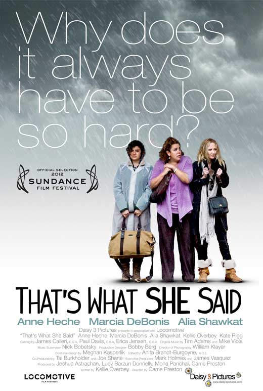 That's What She Said Movie Poster Print featuring humorous catchphrase.