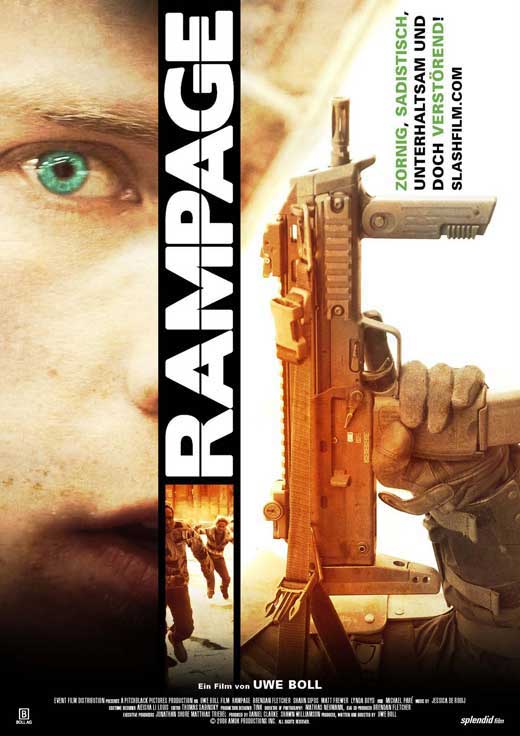 Rampage Movie Poster Print showcasing thrilling action