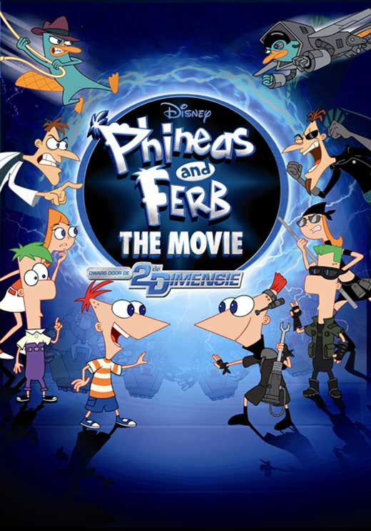 Phineas and Ferb: Across the Second Dimension Movie Poster Print - 11x17
