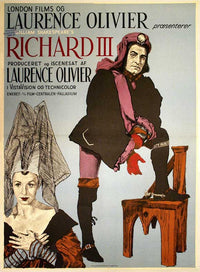 Richard III Movie Poster Print featuring dramatic Shakespearean imagery