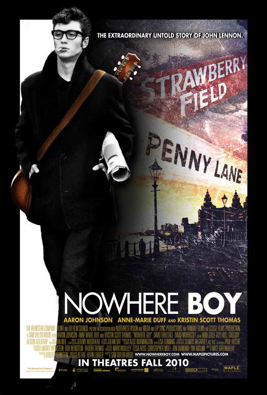 Nowhere Boy Movie Poster Print showcasing John Lennon's early life.