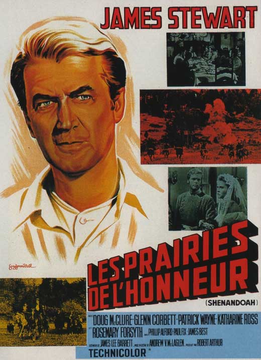 Shenandoah Movie Poster Print showcasing classic film artwork.