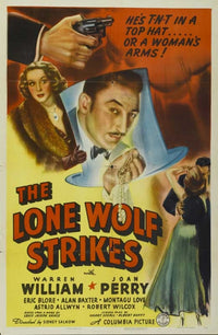 The Lone Wolf Strikes movie poster print showcasing vintage cinema art.