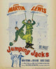 Jumping Jacks Movie Poster Print featuring playful imagery and vibrant colors.